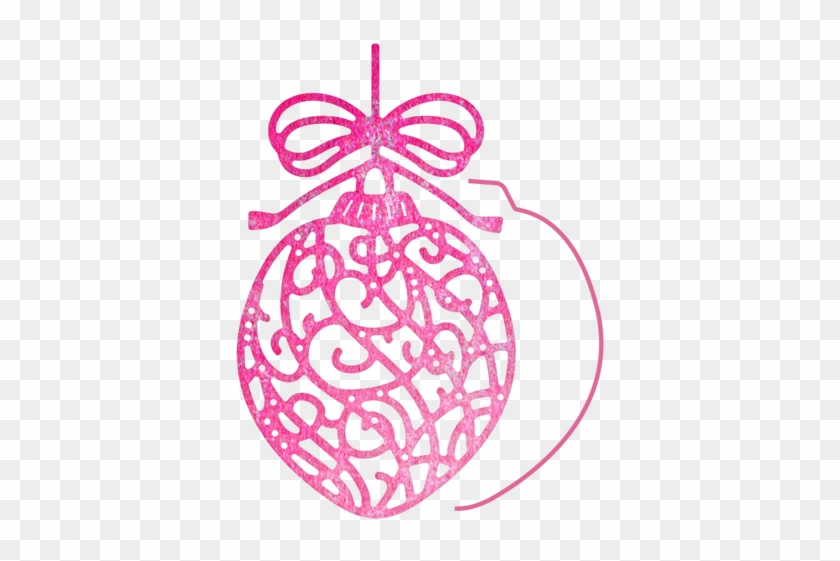 Cheery Lynn Designs Ornate Ornament W/ Angel Wing 2 - Cheery Lynn Designs #305566
