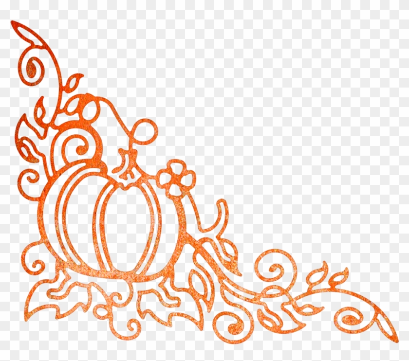 Cheery Lynn Designs - Cheery Lynn Designs Die-lacy Pumpkin Corner Flourish, #305572