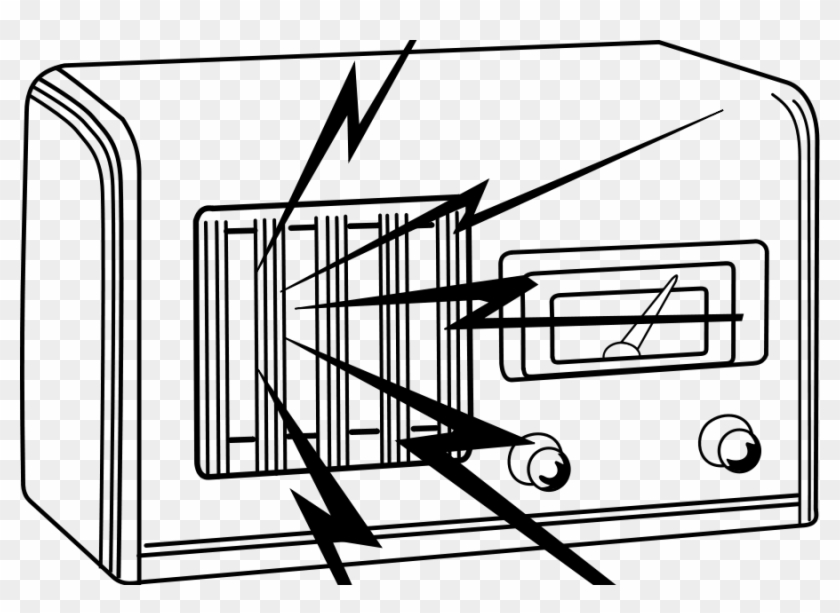Radio Noisy Svg Vector File, Vector Clip Art Svg File - Radio Clip Art #305651