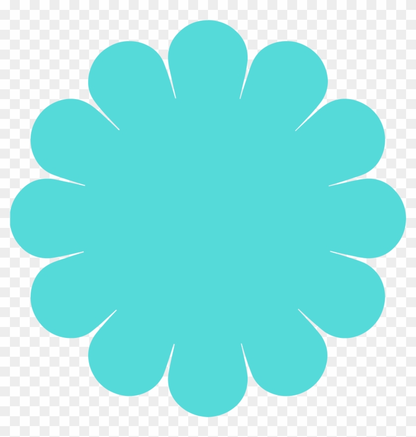 Turquoise Flower Vector Icon - Gerbera #305669