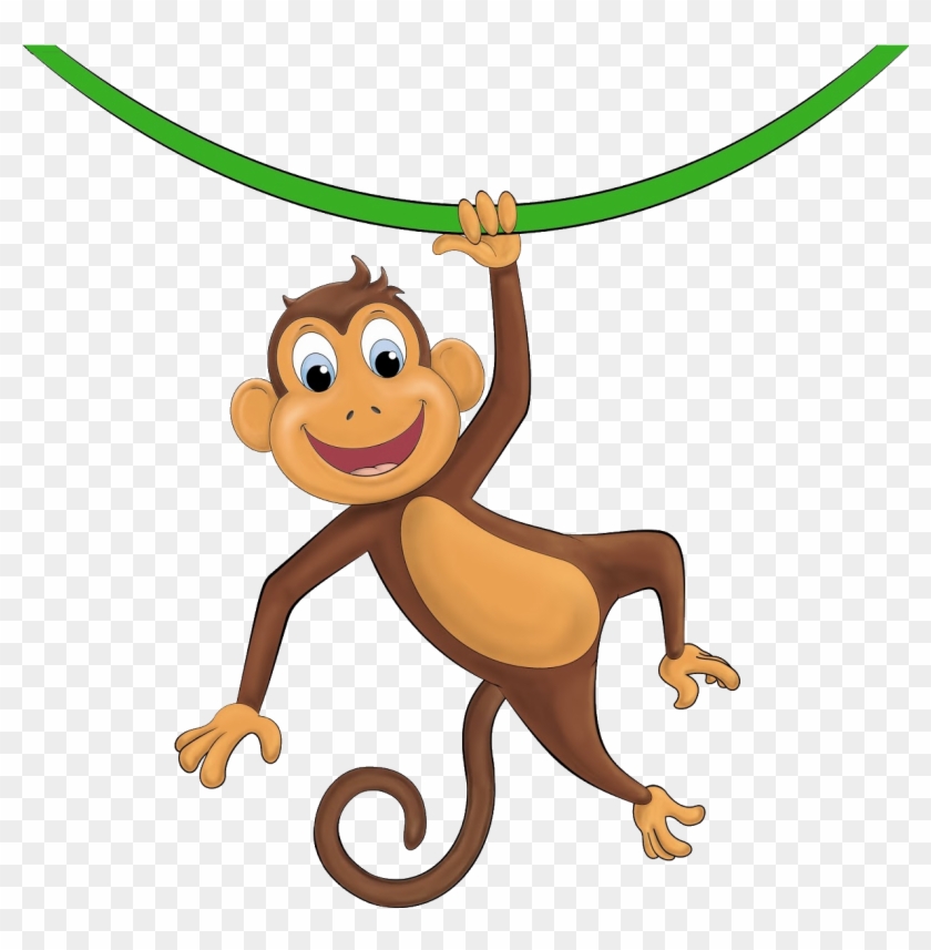 Scott Began A Path Towards Amateur Radio By Way Ofcitizen - Cartoon Monkey Hanging From Tree #305800