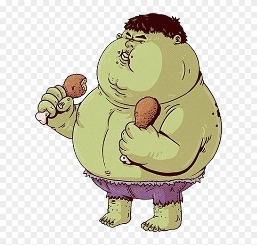 Hulk Batman Spider-man Superhero Cartoon - Fat Hulk #305845