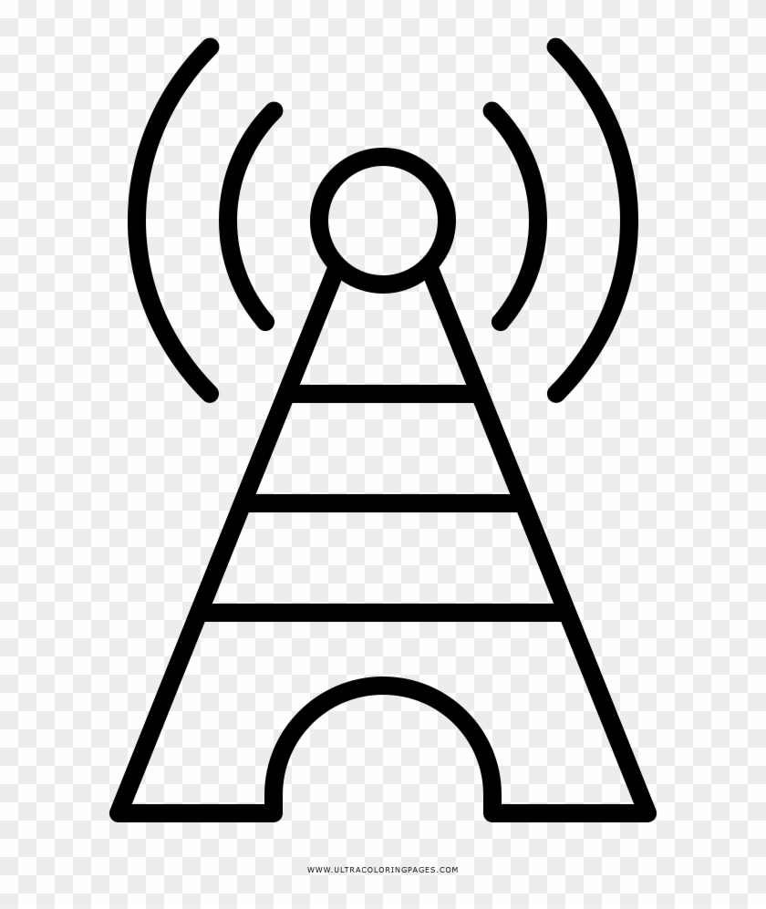 Radio Tower Coloring Page - Hiral Overseas #306056