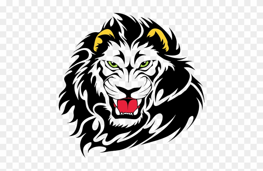 Lions Head Tattoos High Quality Photos And Flash Designs - Lion Tribal Tattoo #306262