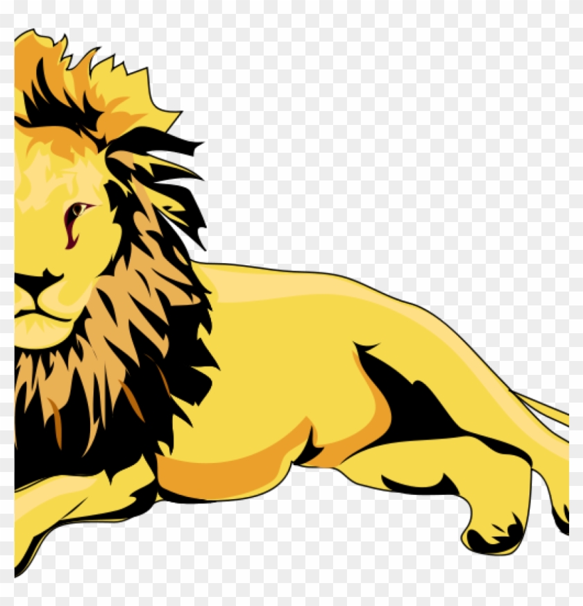 Free Lion Clipart Lion Clip Art Black And White Clipart - Lion Clipart #306267