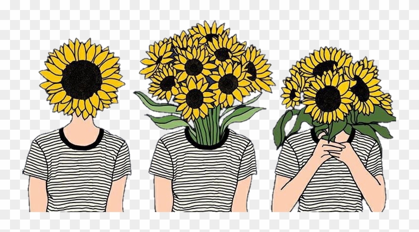 Flowers Girasoles Tumblr Girls Hipster - Sunflower Aesthetic #307438