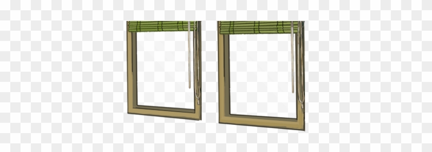 Window With Bamboo Blind - Window #307625