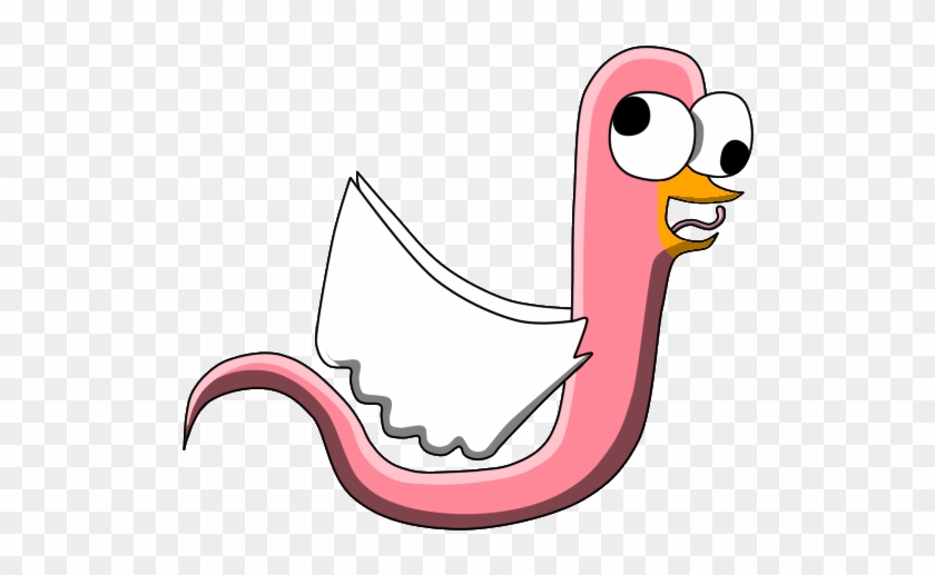 Flyin Duk Worm Thinh By Fluffyflops - Cartoon #307680