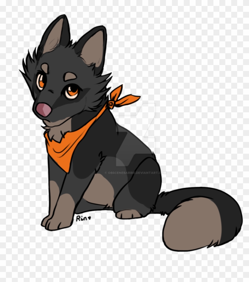 Amia's Pet Wolf/fox Puppy, Shadow By Obscenebarbie - Art #307841