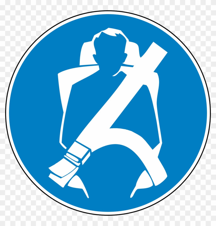 Seat Belt 98575 960 - Wearing Safety Belt Sign #53746