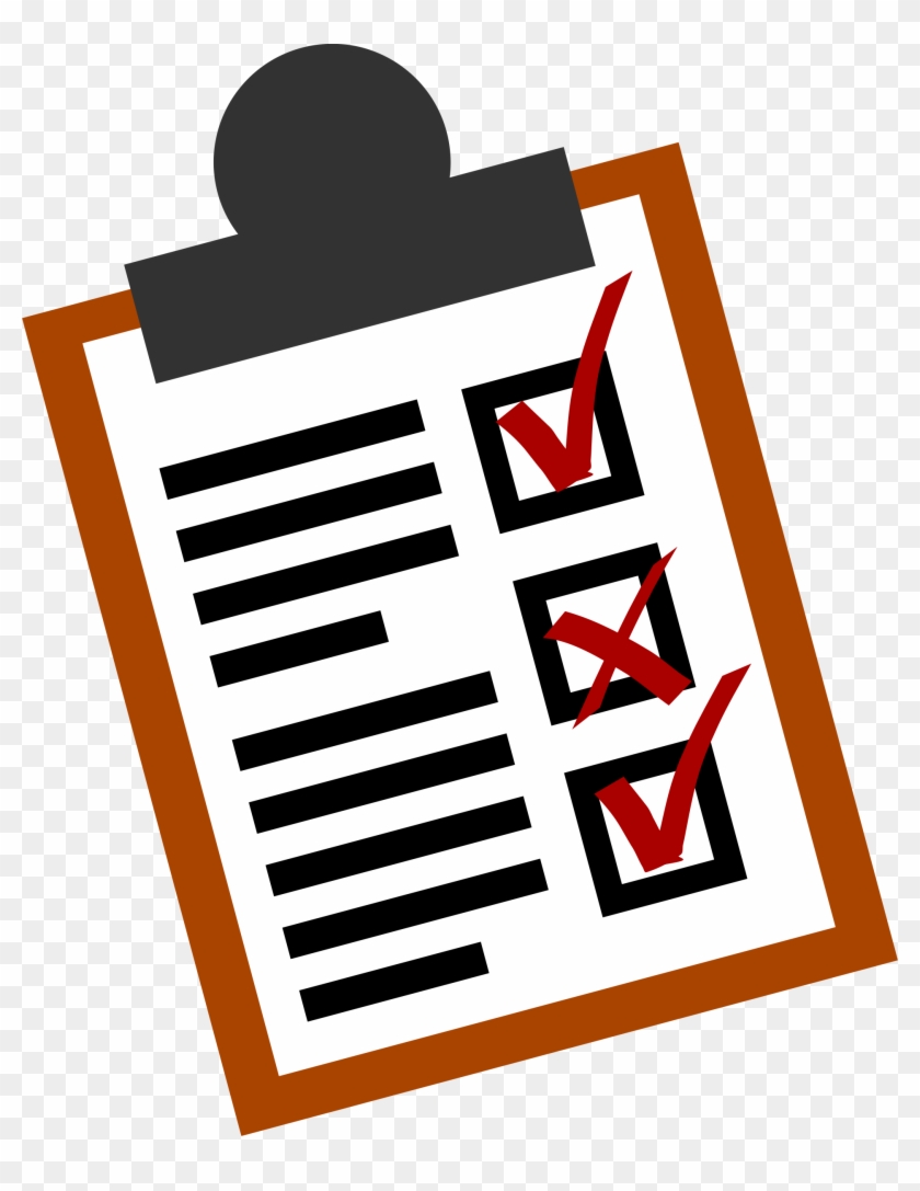 Checkliste Clipart - Checklist Clipart #54355