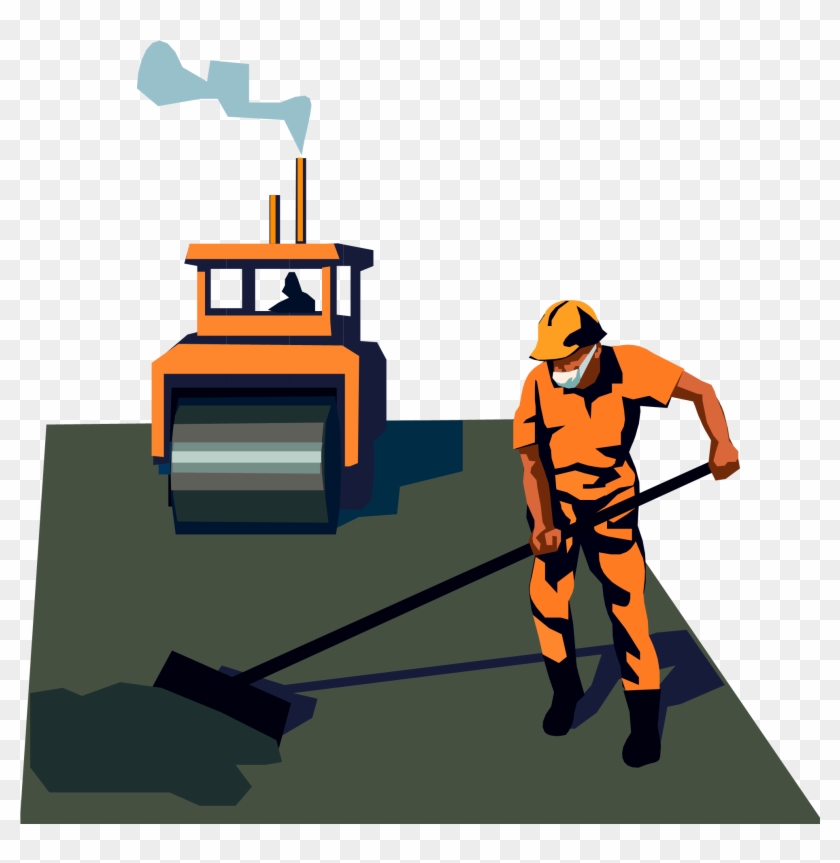 Roadwork - Asphalt Clipart #54416