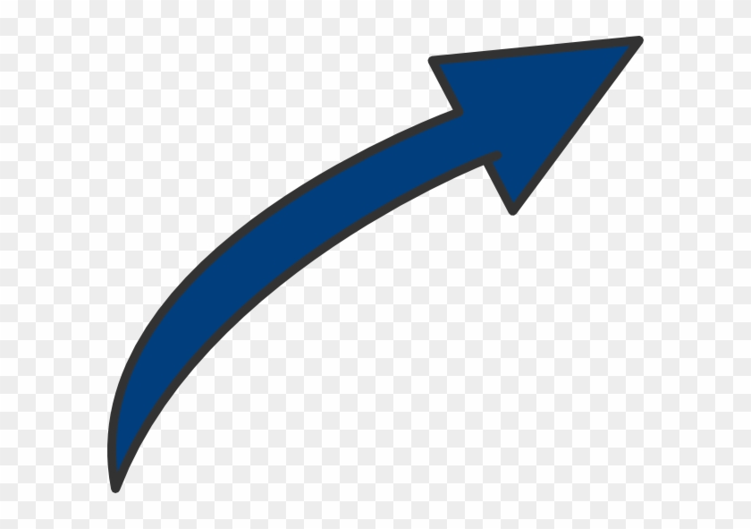 Curved Arrow Clip Art At Clker Com Vector Online Bent - Long Curved Arrow Clipart #54557