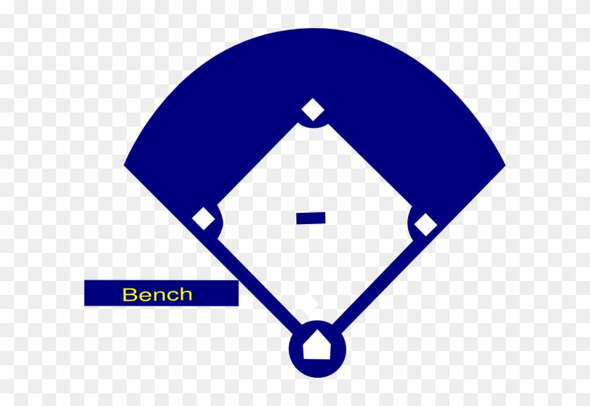 Baseball Field Blue Clip Art - Baseball Field Black And White Cartoon #55018