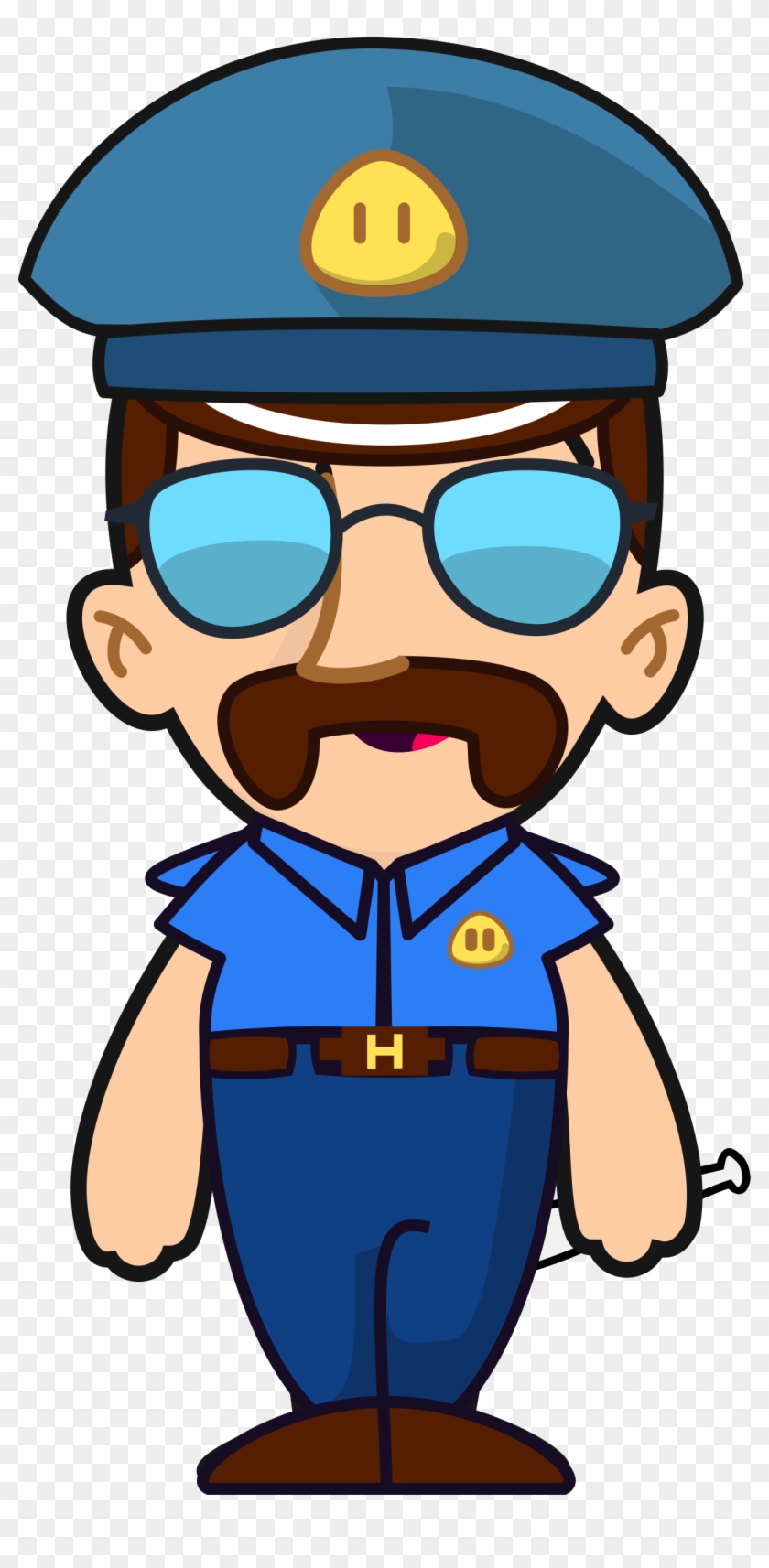 Cartoon Police Officer Drawing Police Station - 卡通 警察 #55332
