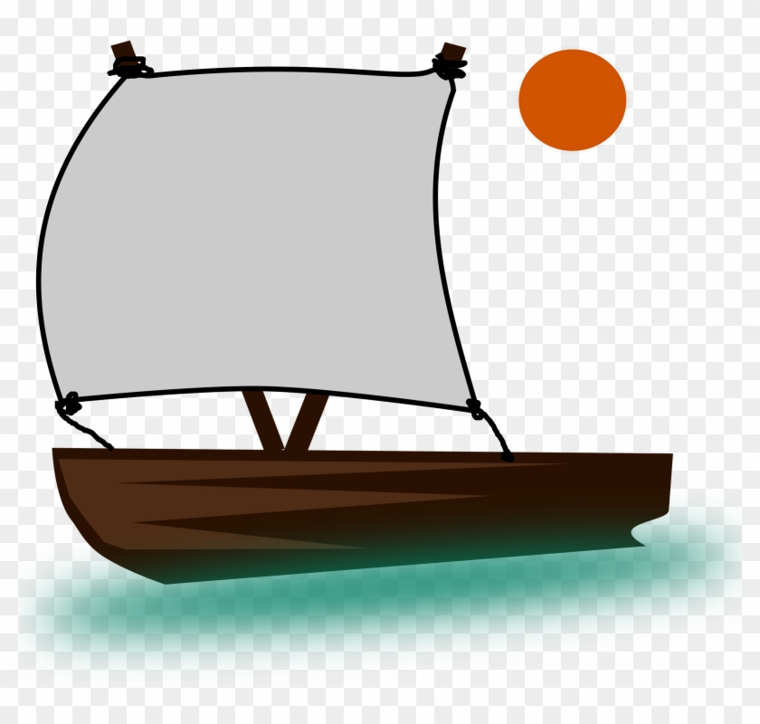 Pinisi-boat Clip Art - Clip Art Old Boat #55659