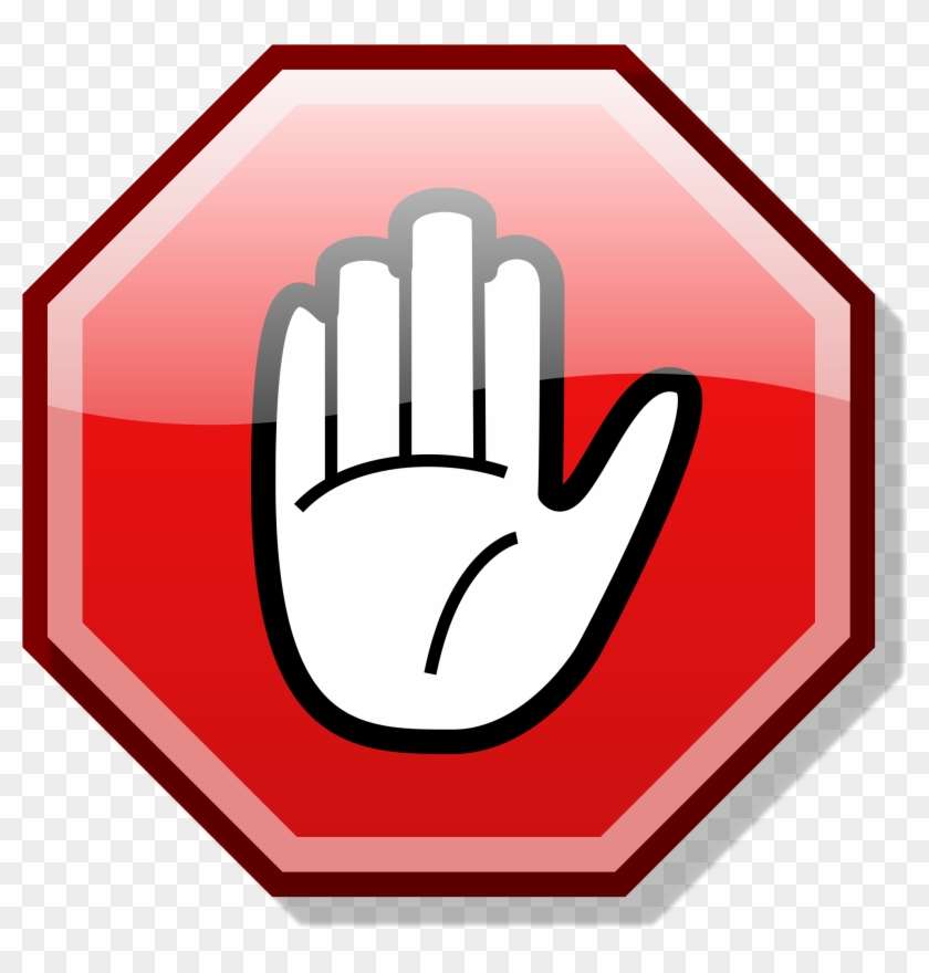 Do Not Proceed If This Is An Emergency - Stop Hand #55767