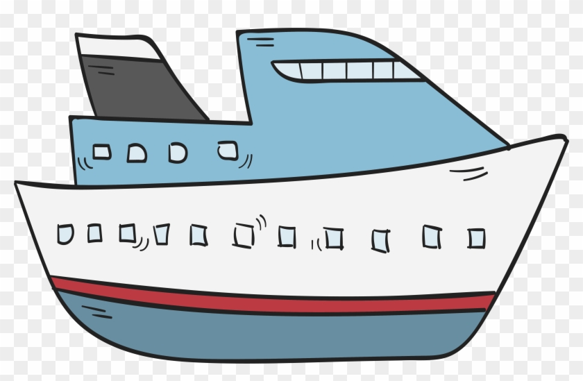 Boat Cruise Ship - Cartoon Cruise Ship Images Png #56145
