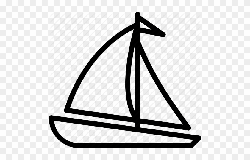 Boat Outline - Outline Image Of Boat #56513