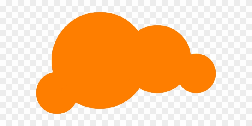 Orange Cloud Clip Art - Orange Cloud Png #57011