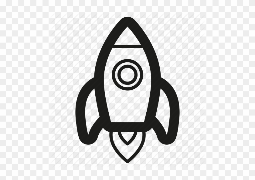 Rocket Ship Outline - Emblem #57013