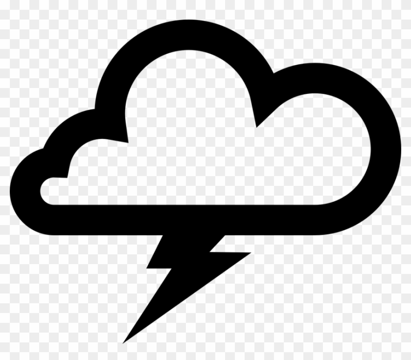 Cloud Clip Art - Thunder Cloud Vector #57063