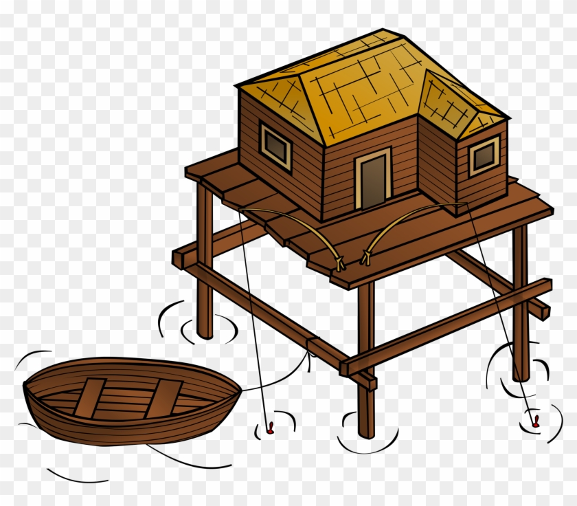 Big Image - Stilt House Clipart #57149