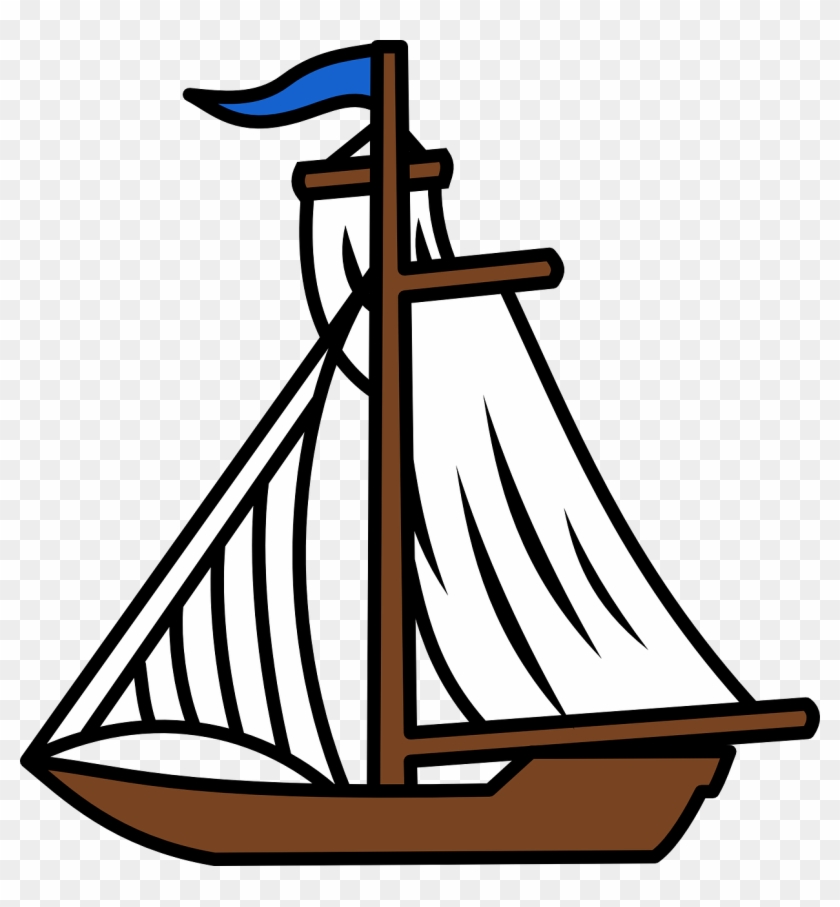 Boat, Sailing, Sails, Sea, Water, Ocean, Transportation - Sail Boat Clip Art #57386