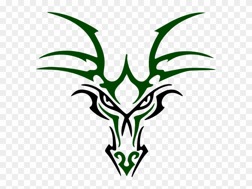 Green Dragon Head Clip Art At Clker Com Vector Clip - Green Dragon Head Logo #57430