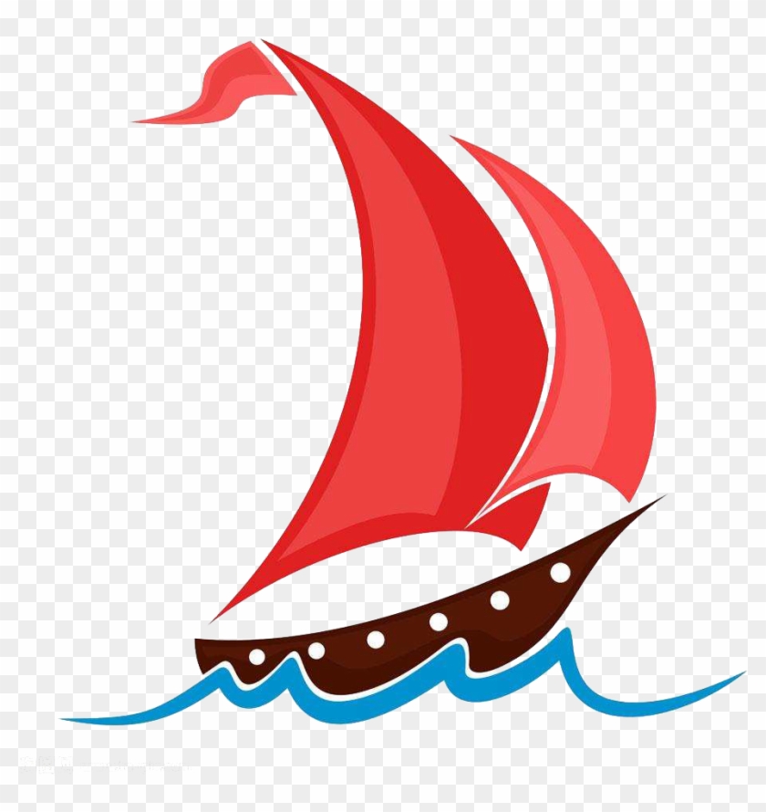 Sailing Ship Drawing Clip Art - 帆船 卡通 #58322