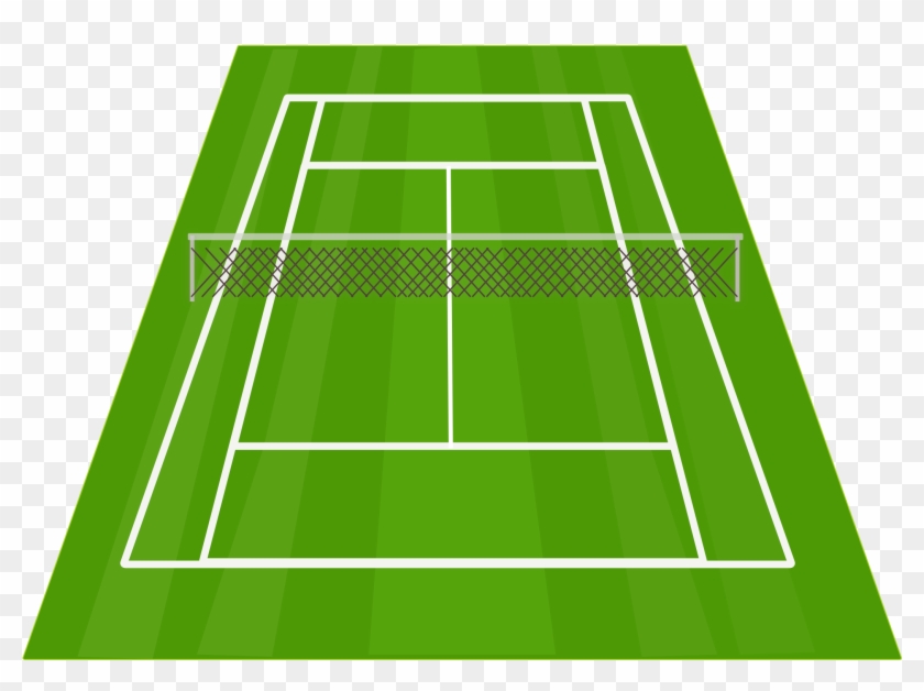 Tennis Court Clip Art Download - Draw A Tennis Court #58390