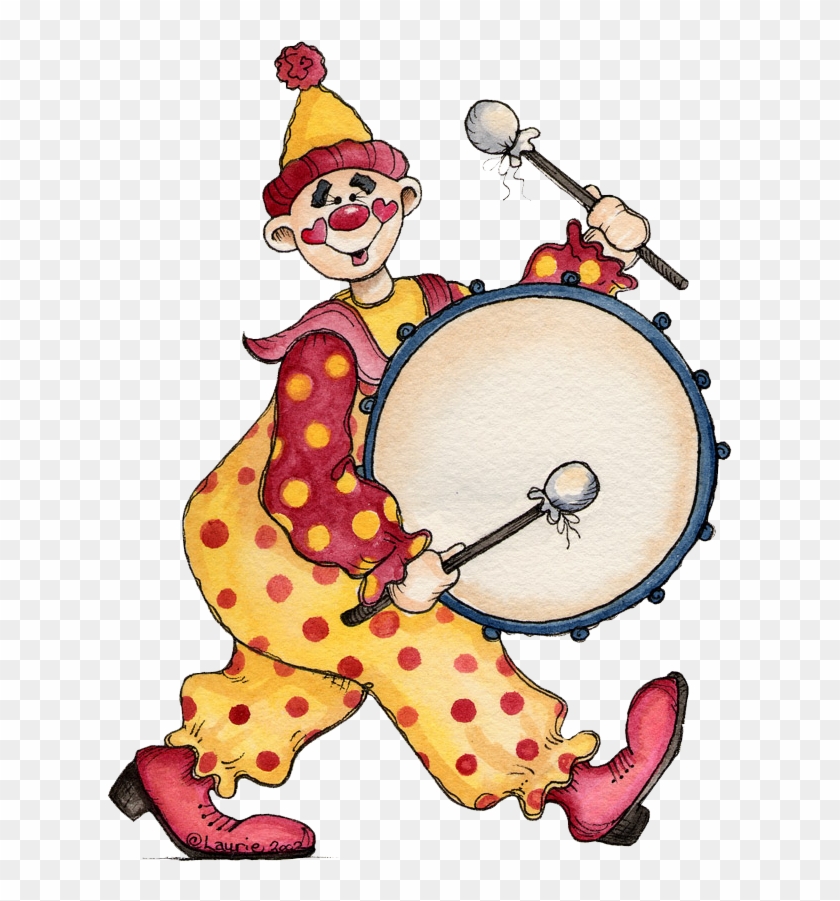 Mis Laminas Para Decoupage - Circus Clown Illustration #59088