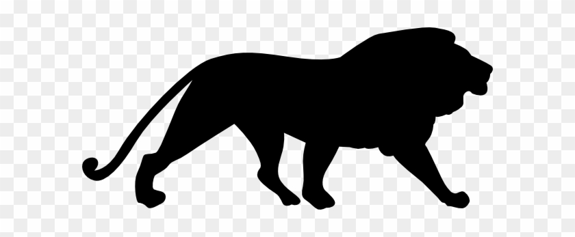 Black - Lion Silhouette Clipart #59115