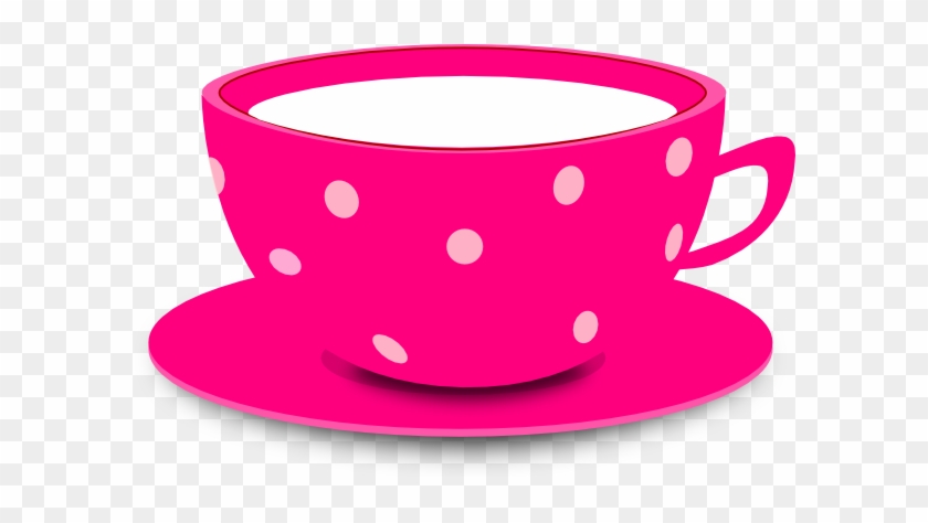 Tea Cup Pink Clip Art At Vector Clip Art - Cute Tea Cup Clipart #59859
