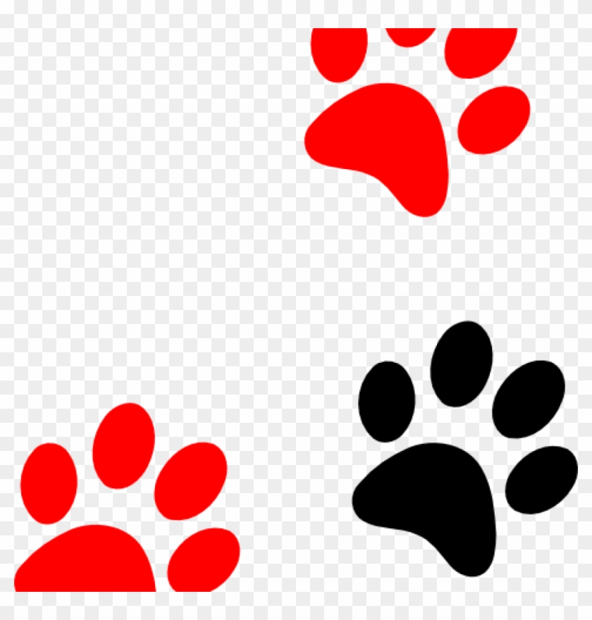 Paw Print Clip Art Blackred Paw Print Clip Art At Clker - Paw Print Clip Art #59970