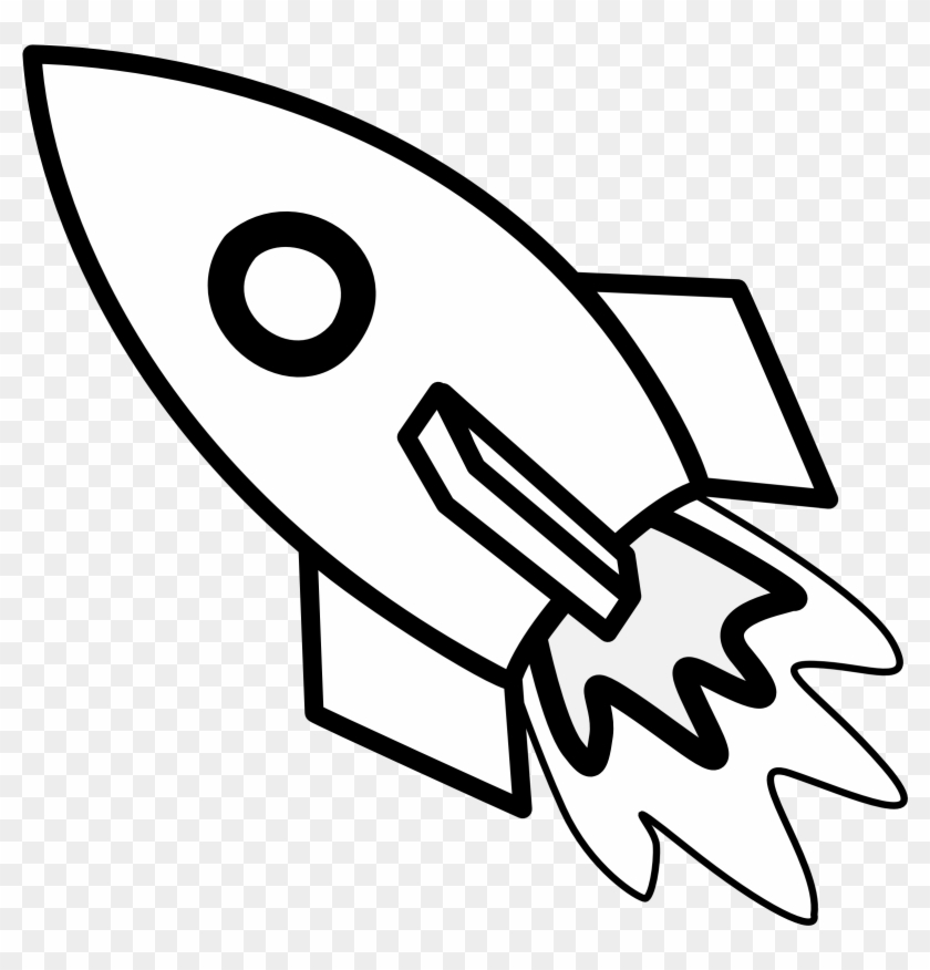 Rocketship Free Cartoon Rocket Ship Clip Art Free Clipart - Clip Art Black And White Rocket #60420