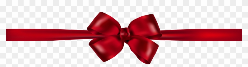 Beautiful Dark Red Ribbon Png Clipart - Fita Com Laço Vermelho Png #60563