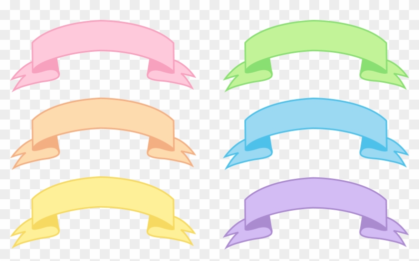 Pastel Ribbon Banner Clipart - Pastel Ribbon Banner Clipart #60914