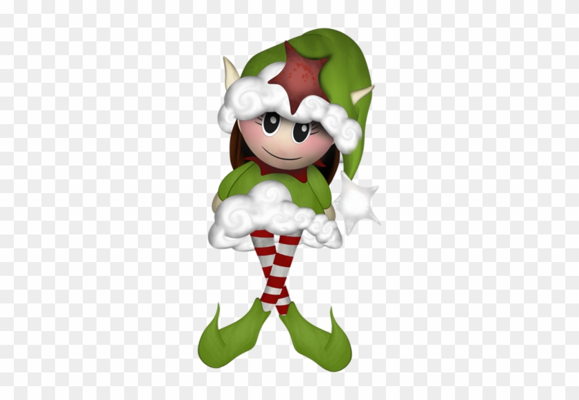 Brown Haired Elf - Christmas Elf #308116
