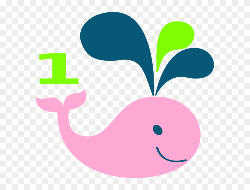 1st Birthday Whale Clip Art - Baby Shower Ballena Marinero Dibujo #308135