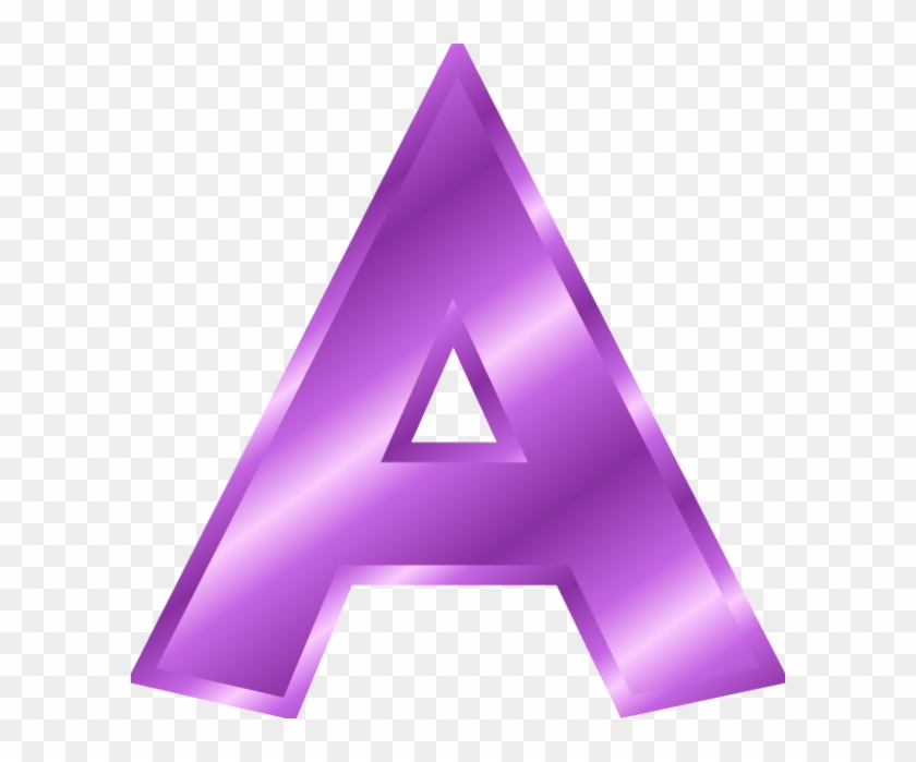 Letter A Clipart Purple - Alphabet Letters Clip Art #308193