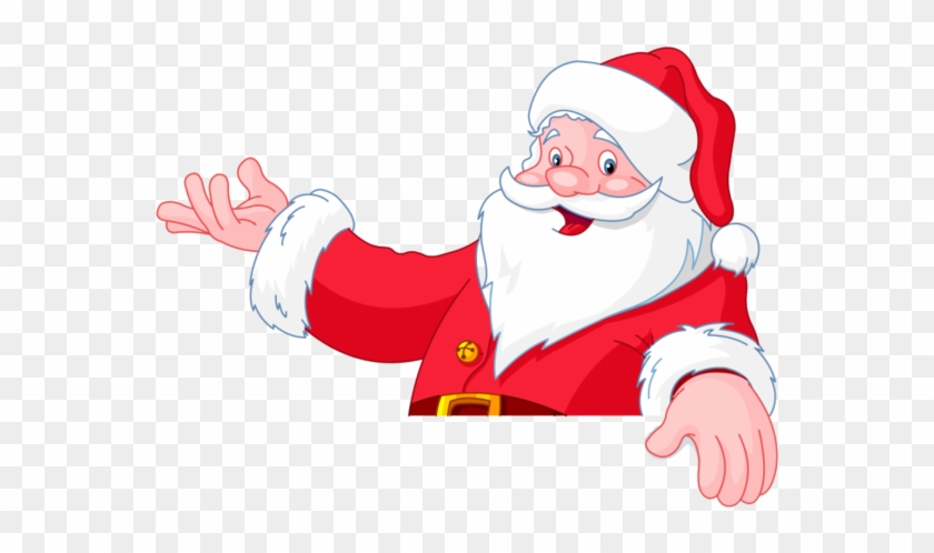 Santa Claus Xmas Clip Art Images On A Transparent Background - Santa Face Transparent Background Clipart #308675