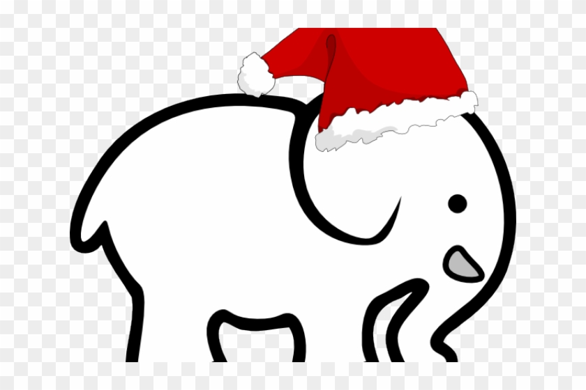 Santa Elephant Cliparts - White Elephant Gift Exchange Numbers #308901