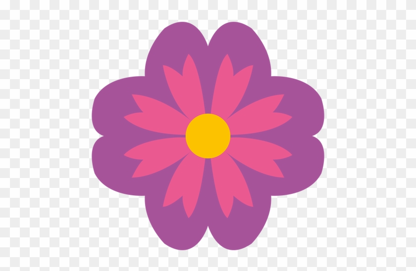 Pink Flower Svg - Green #309055