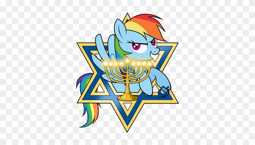 Pixelkitties 877 153 Rainbow Dash Happy Hanukkah By - Ghost Christmas Mlp #309288