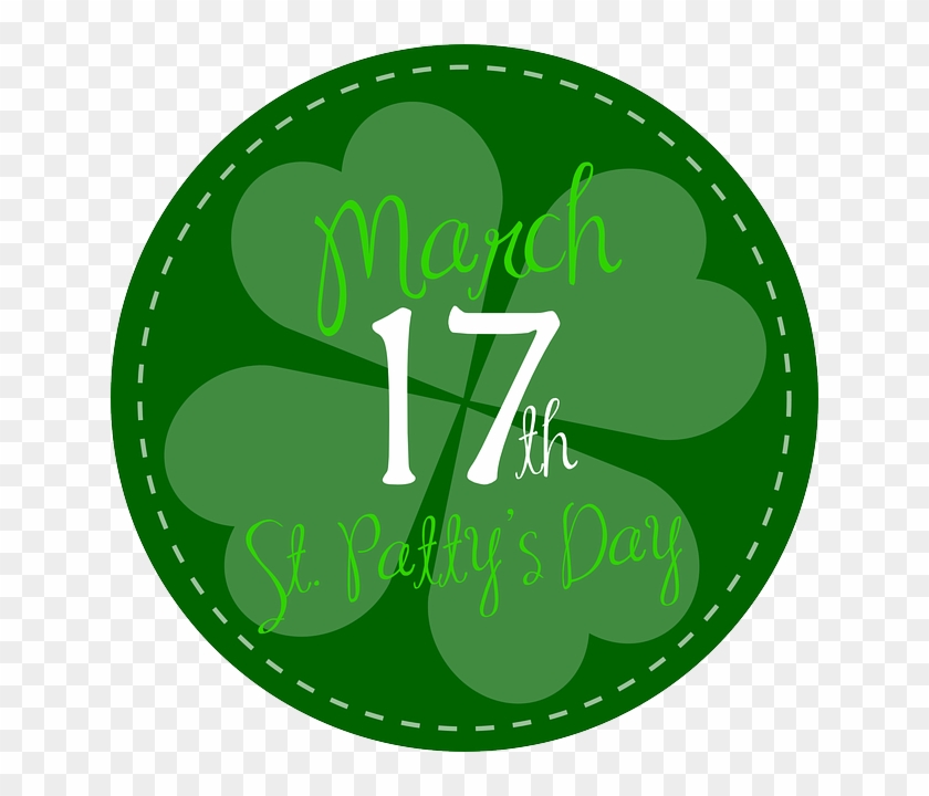 March Clip Art - St Patricks Day Shamrock Stamp Greeting Cards #309603