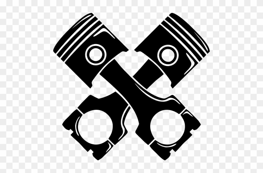Piston Clip Art - Crossed Pistons #309710