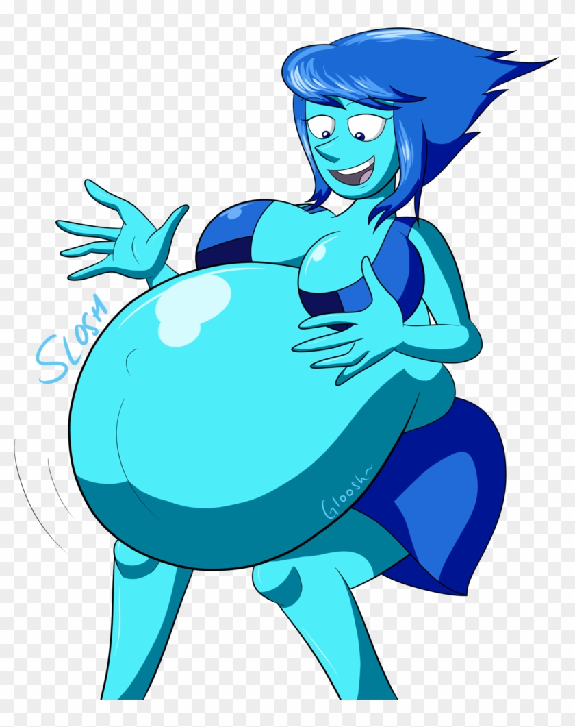 Lapis' Growing Water Belly By Expansioncreations - Lapis Lazuli Belly Inflation #310261