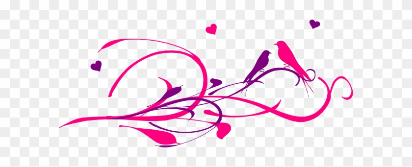 Love Birds On A Branch Clip Art - Clip Art #310658