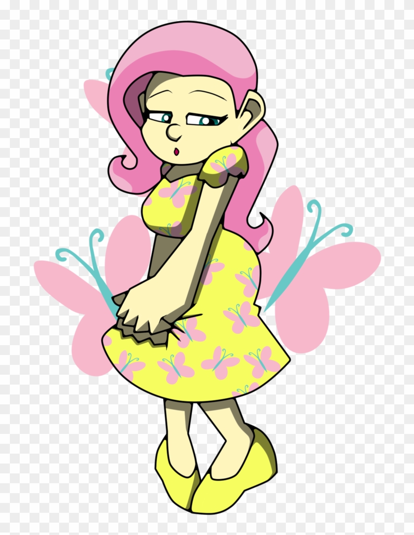 Human Fluttershy By Theoctoberscarf By Mastersaruwatari - Cartoon #310989